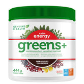 Genuine health greens+ extra energy chocolat noir 444 g - La Boite à Grains